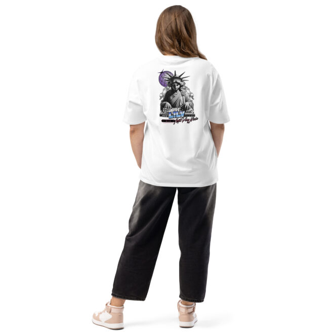 L!ly Liberty DJ Oversized heavyweight t-shirt - Image 4
