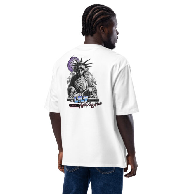 L!ly Liberty DJ Oversized heavyweight t-shirt - Image 5